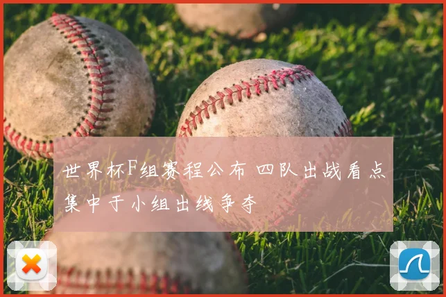 世界杯F组赛程公布 四队出战看点集中于小组出线争夺